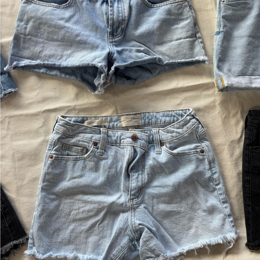 Universal Thread Blue Jean Shorts Distressed Style
